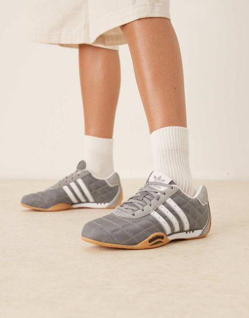 AdiRacer trainers in grey and white