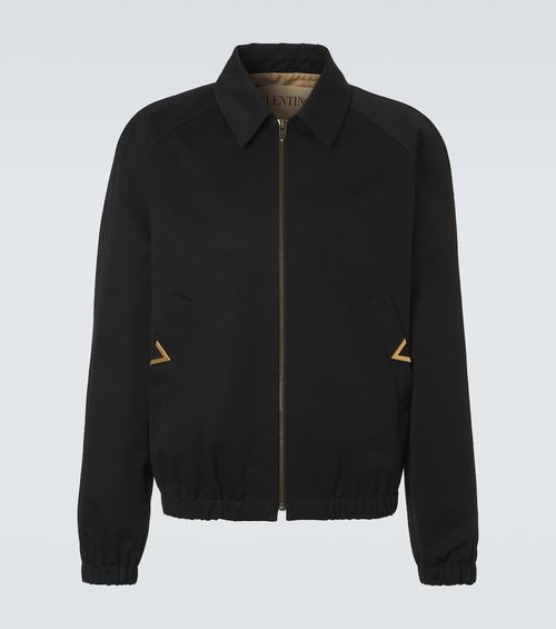 VGold cotton blouson jacket