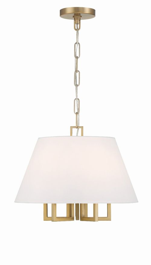 Vibrant Gold Five Light Mini Chandelier from the Westwood Collection