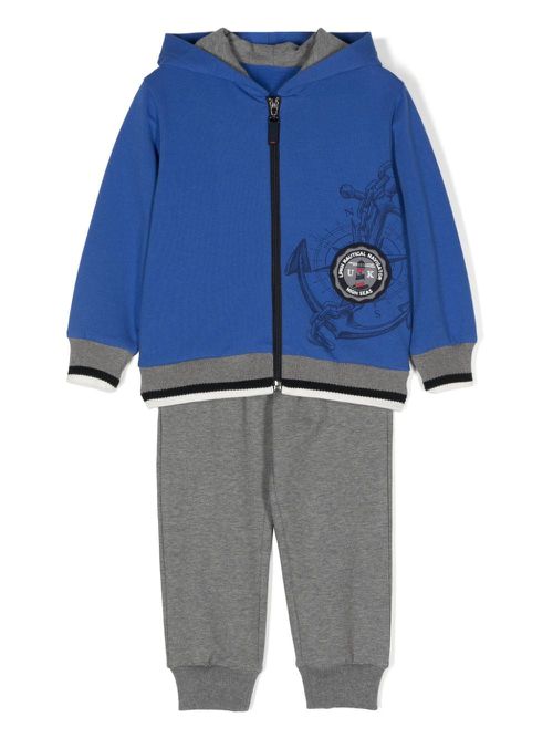 Patch-detailing tracksuit - Blue