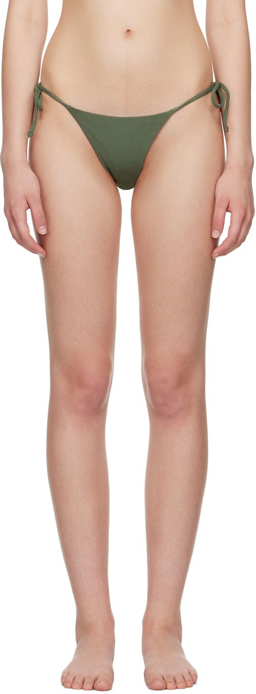 Khaki String Bikini Bottom
