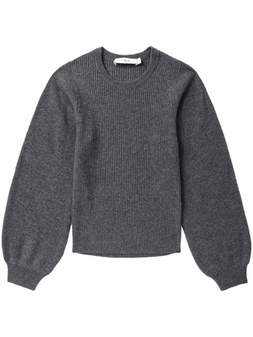 Ribbed cashmere jumper - Grey