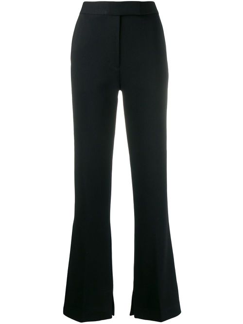 Flared tailored trousers - Blue