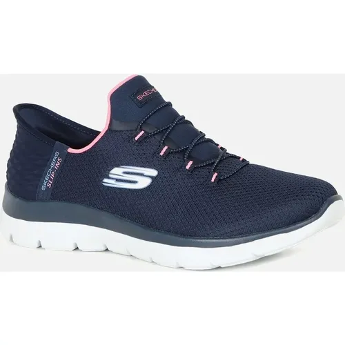 Skechers Women's Slip In Summits Womens Wide Fit Trainers - Navy - Size: 3