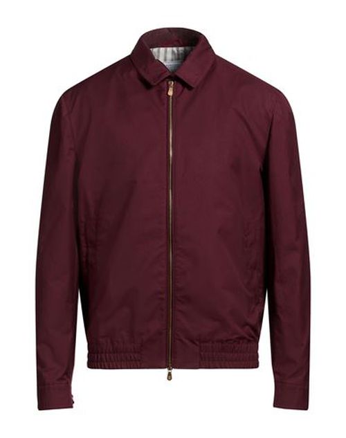 Man Jacket Plum Size 42 Cotton, Polyester