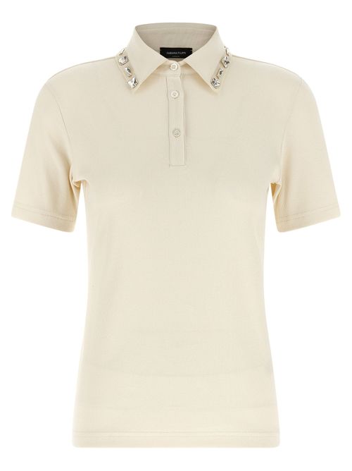 Crystal Collar Polo Shirt