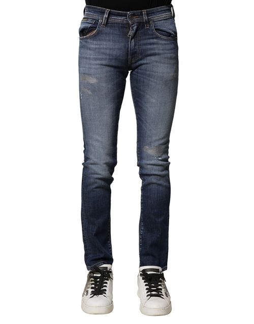 Slim Fit Denim Jeans — Blue