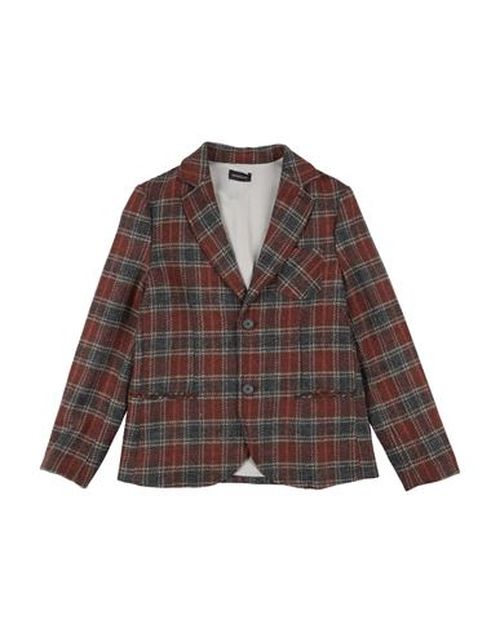 Kid Boy Blazer Brown Size 12 Wool, Polyamide