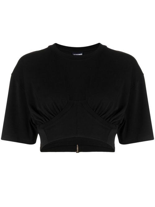 Le Caraco cropped T-shirt - Black