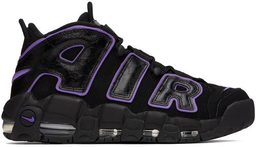 Black & Purple Air More Uptempo '96 Sneakers