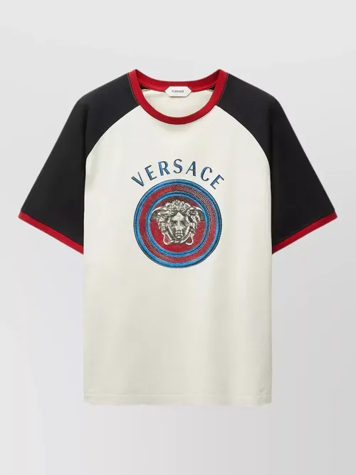 Versace - regular fit cotton jersey t shirt print
