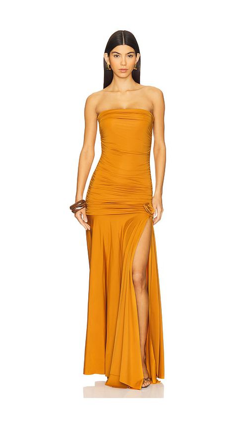 Maygel Coronel MAXIKLEID LEMEITRE in Mustard