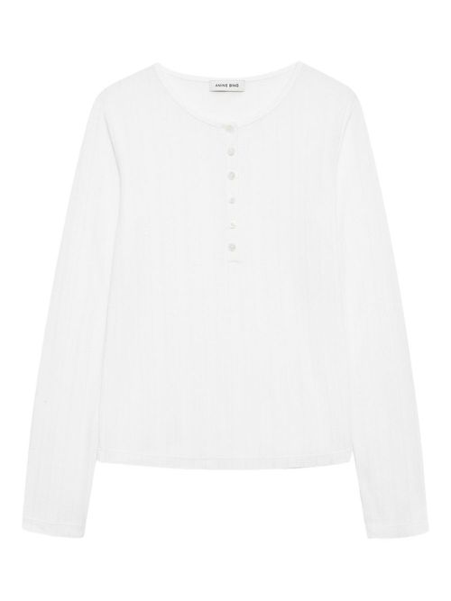 Pia long-sleeve T-shirt - White