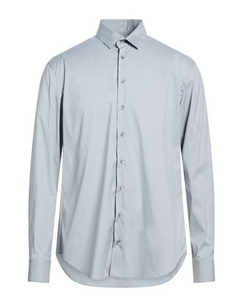 Man Shirt Light grey Size 16 ½ Cotton, Polyamide, Elastane