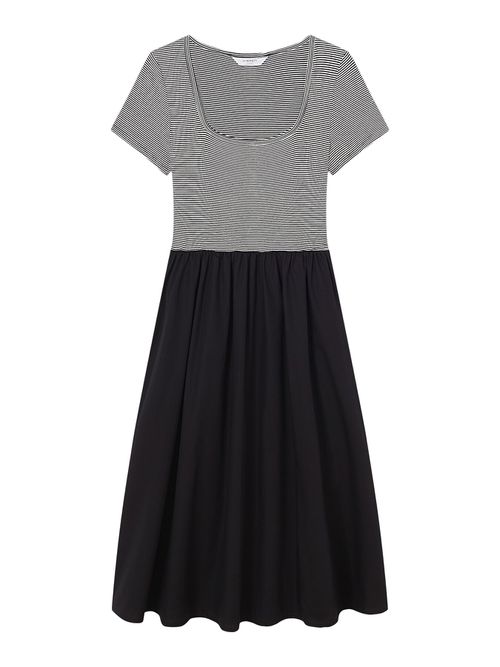 Seri Cotton-Lenzing™ Ecovero™ Viscose Blend Dres in Black, Size 10