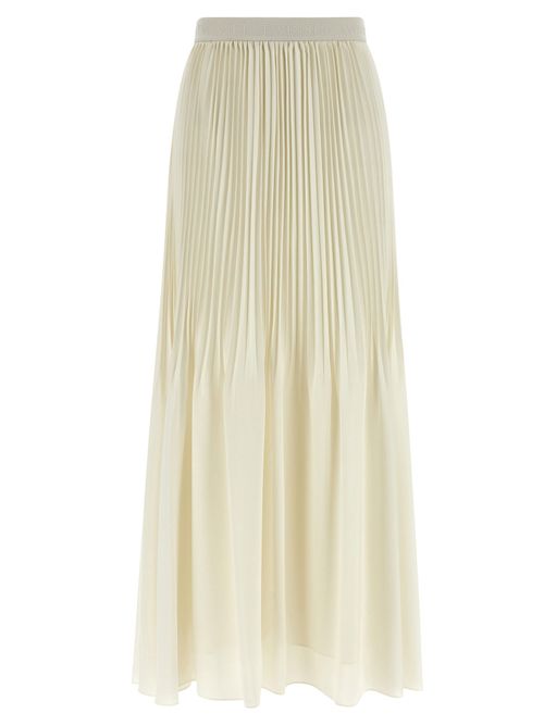 Pleated Skirt — Cream