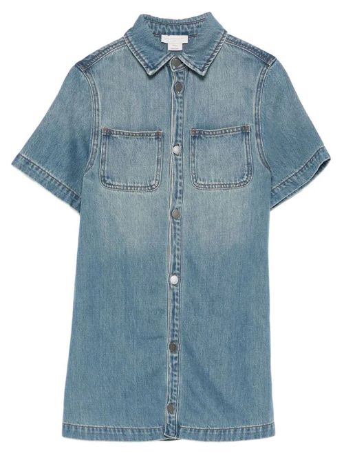 Buttoned Denim Dress