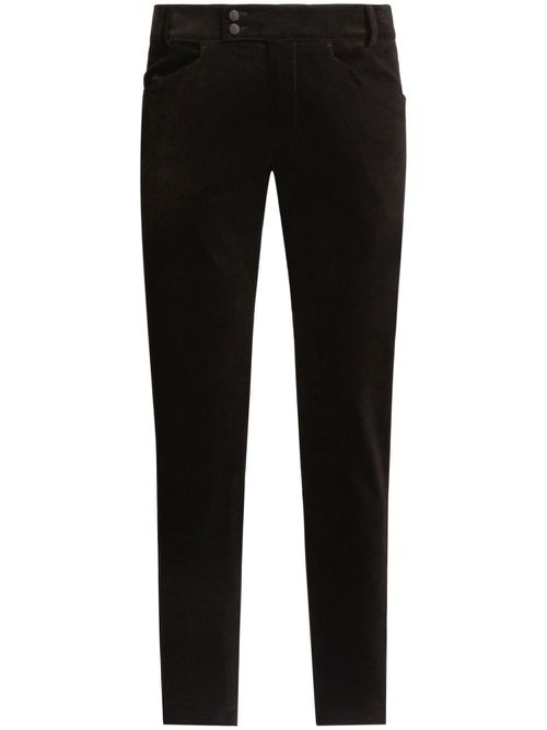 Slim-fit tailored trousers - Black