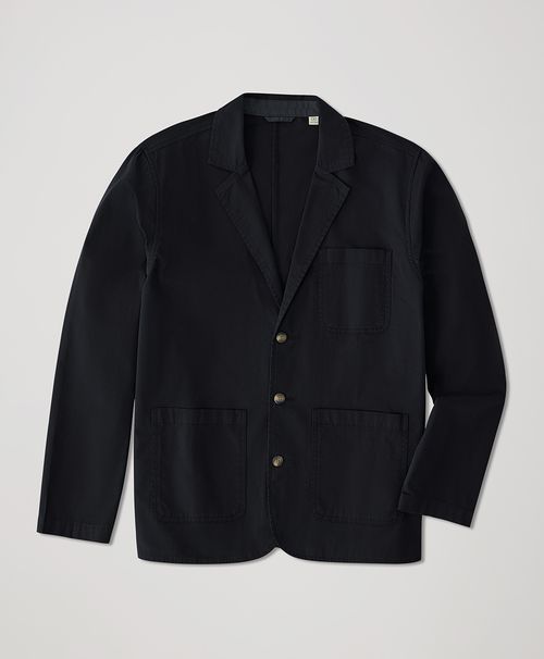 Men's Black Boulevard Brushed Twill Blazer