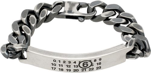 MM6 Maison Margiela Silver Classic Chain Bracelet