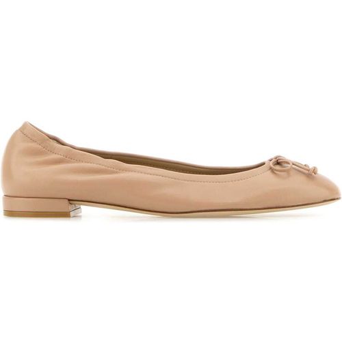 Stuart Weitzman Powder Pink Leather Bria Ballerina