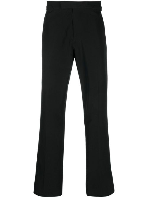 Sang straight-leg cotton trousers - Black