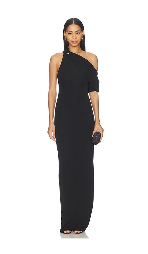 MISHA The Camden Dry Jersey Maxi Dress in Black. - XXS also in XS, S