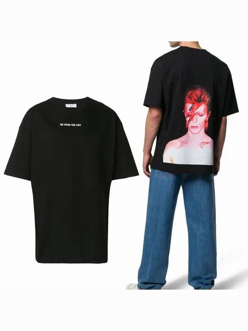 David Bowie print T-shirt - White