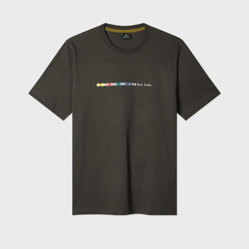 Dark Grey 'Bike Chain' Print T-Shirt