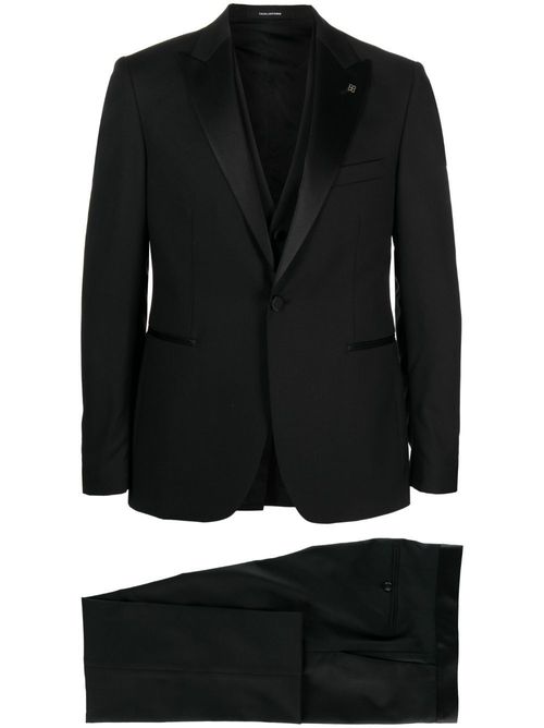 Slim-cut smoking three-piece suit