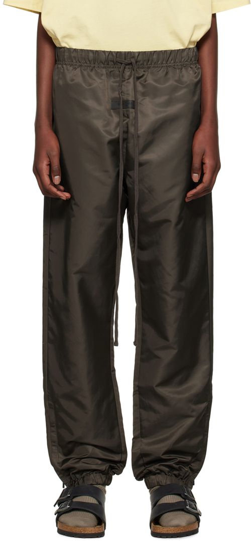 Gray Nylon Jogger Pants
