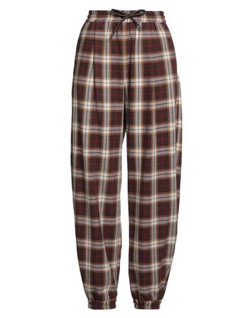 Woman Pants Brown Size M Cotton, Polyester, Polyurethane, Viscose