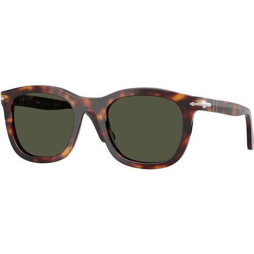 Persol Unisex Persol PO3395S 24/31 Occhiali da sole Acetato Tartaruga Verde Pantos Normale