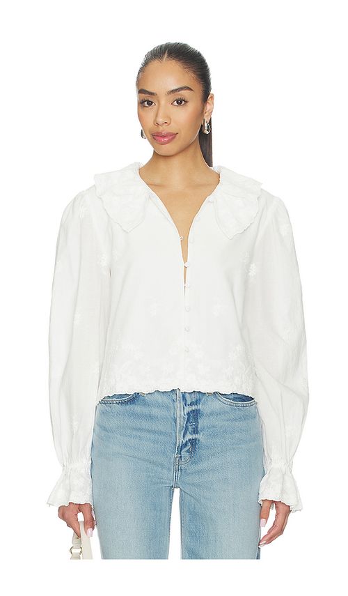 Stone Cold Fox x REVOLVE Abigail Top in White. L. Also in M, S, XL