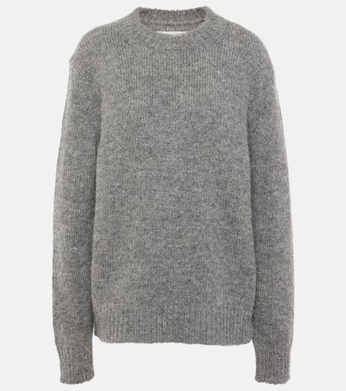 Oversized alpaca and wool-blend sweater