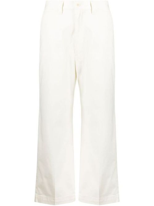 Cropped flared trousers