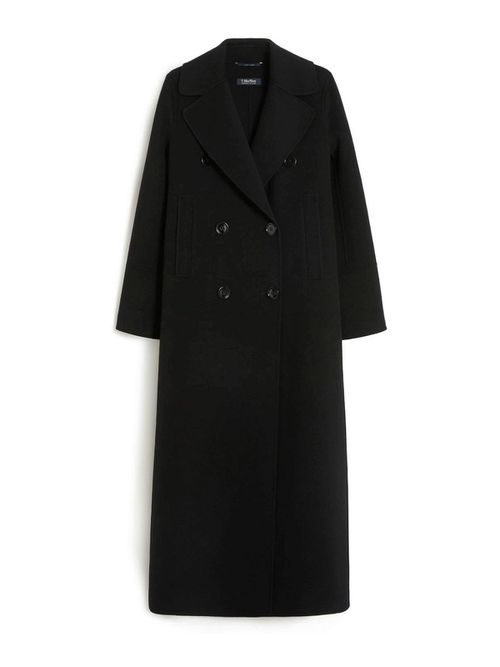 Custodi Long Wool Coat With Martingale