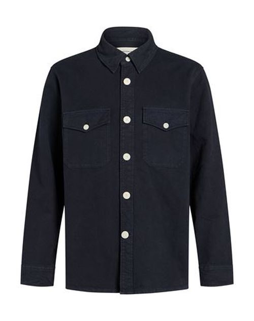 Man Jacket Midnight blue Size L Recycled cotton, Cotton