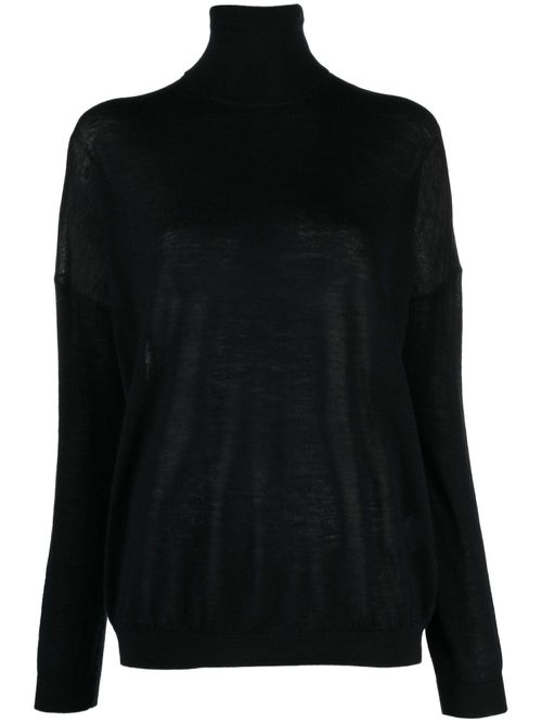 Cut-out cashmere jumper - Black