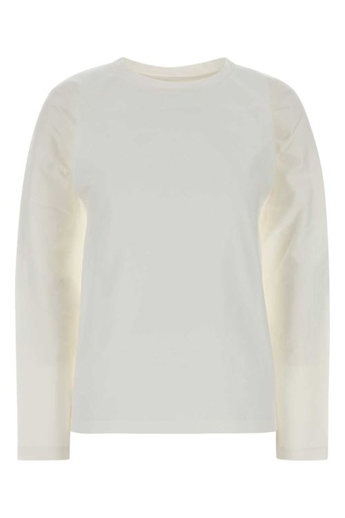 Cotton Long-Sleeve T-Shirt — White