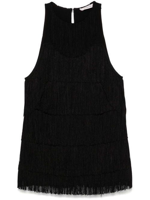 Fringed top - Black