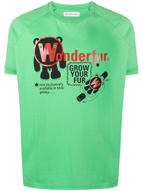 Walter Van Beirendonck Pre-Owned T-Shirt mit "Wonderful"-Print - Grün