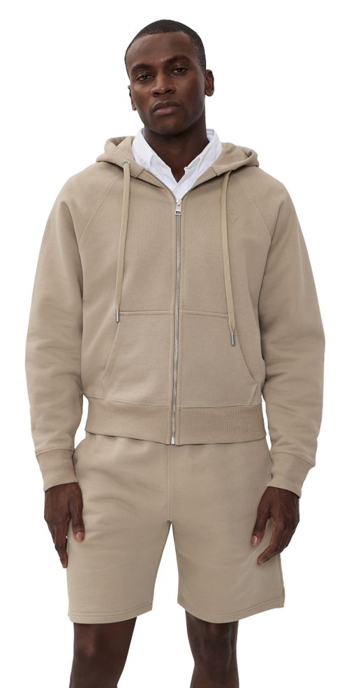 ADC Zip Hoodie Beige Taupe
