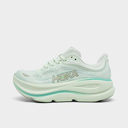 Women's Bondi 9 Running Shoes in Truffle Salt/Sea Glass