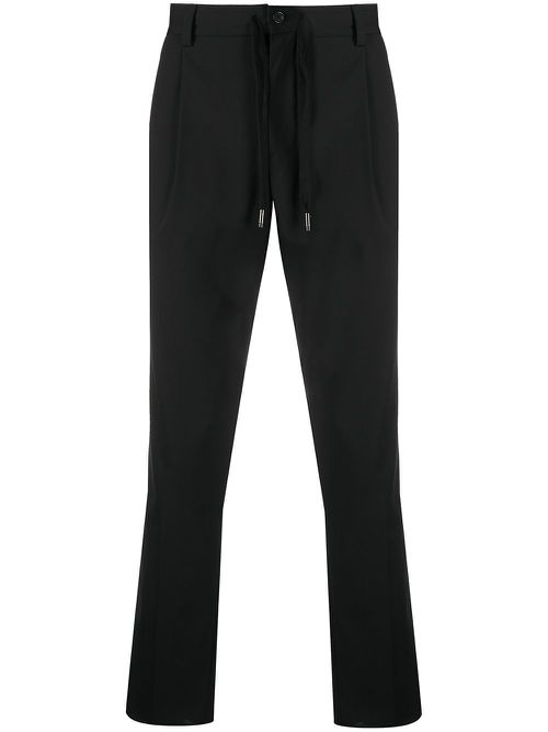 Cropped tailored trousers - Black