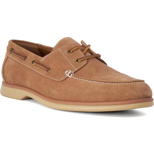 Dune London Mens Buoy - Suede Boat Shoes - Camel Nubuck