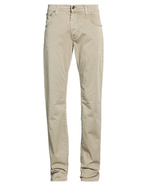 Man Pants Sage green Size 31 Cotton, Elastane