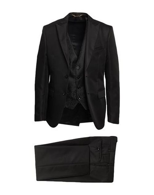 Man Suit Black Size 40 Acetate, Polyester