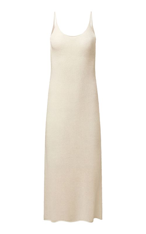 Textured Linen Sweater Scoop Maxi Dress - Moda Operandi