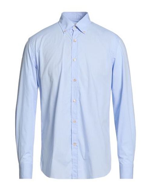 Man Shirt Sky blue Size 15 Cotton